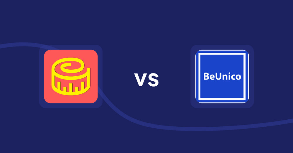 Shopify Product Display Apps: Snake Size Chart & Size Guide vs. BeUnico
