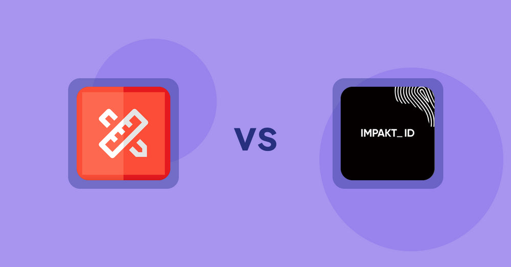 Shopify Product Display Apps: RT: Size Chart, Size Guide vs. IMPAKT ID: Fashion CO2 Tracker