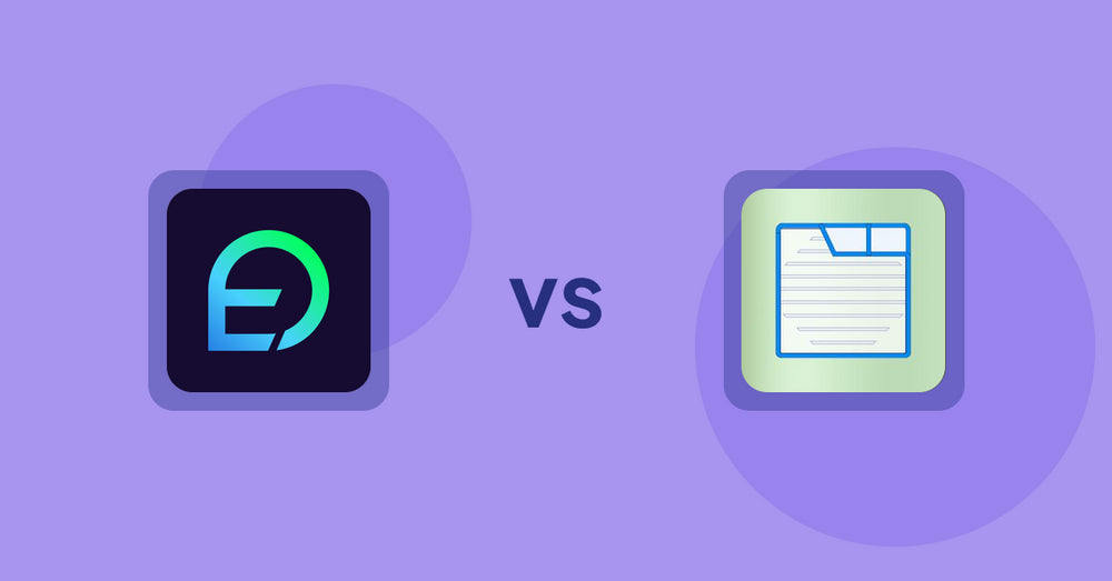 Shopify Product Display Apps: EasyDisplay: Product Showcase vs Ecom Product Descriptions