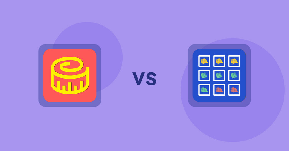 Shopify Product Display Apps: Snake Size Chart & Size Guide vs. Pixc: Visual Merchandising