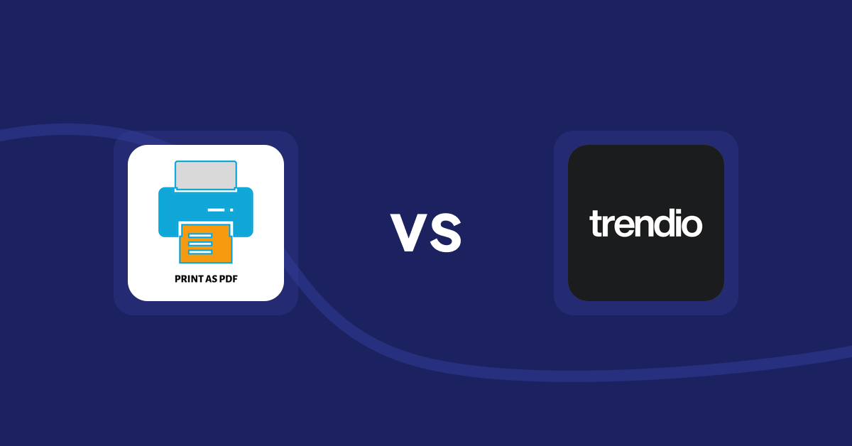 Shopify Product Display Apps: LitPDP ‑ Print as PDF vs Trendio
