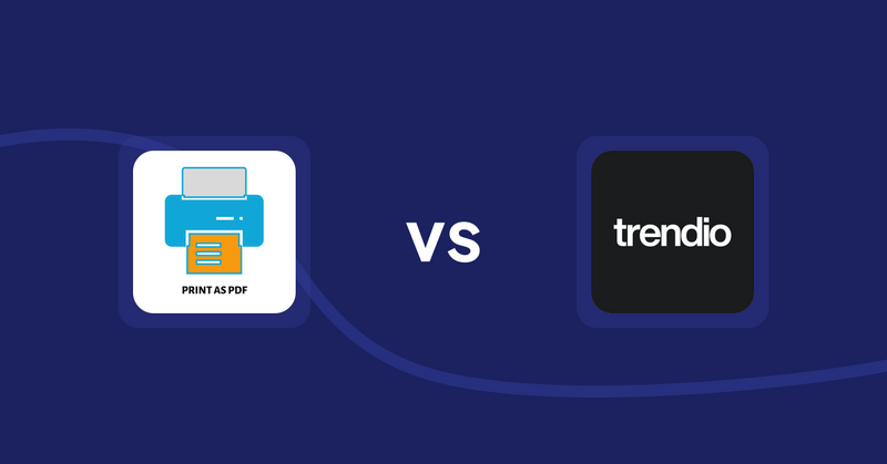 Shopify Product Display Apps: LitPDP ‑ Print as PDF vs Trendio