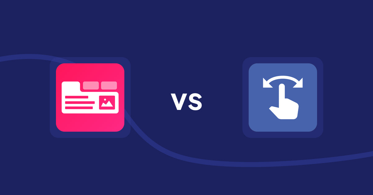 Shopify Product Display Apps: Tabs+ Product Descriptions vs HypeSwipe: Swipes to Sales