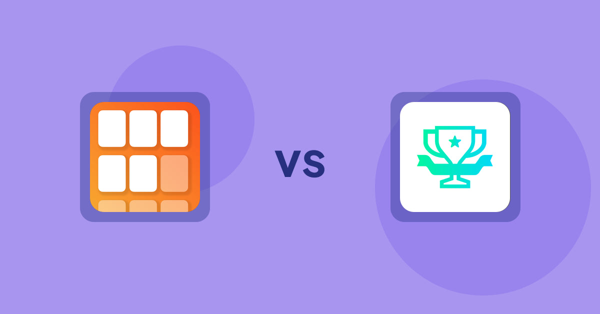 Shopify Product Display Apps: Scroll Bee ‑ Infinite Scroll vs らくらくランキング表示アプリ｜リテリア Ranking