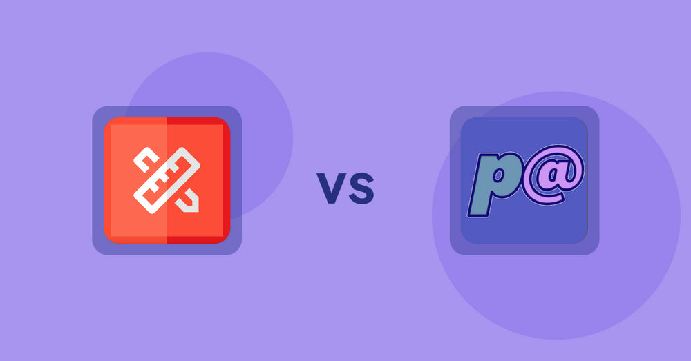 Shopify Product Display Apps: RT: Size Chart, Size Guide vs Parameterizer