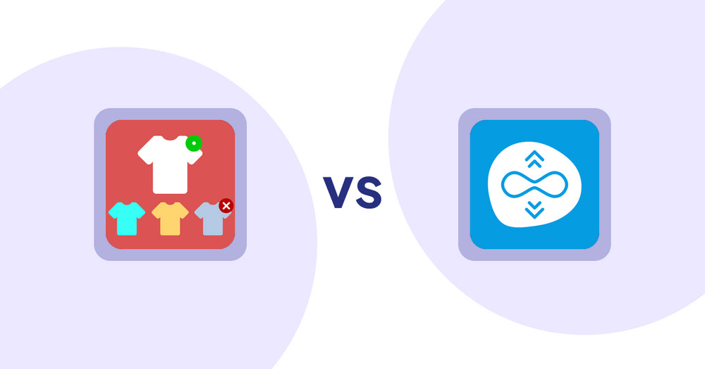 Shopify Product Display Apps: ST: Product & Collection Sort vs Scroll Freely: Infinite Scroll