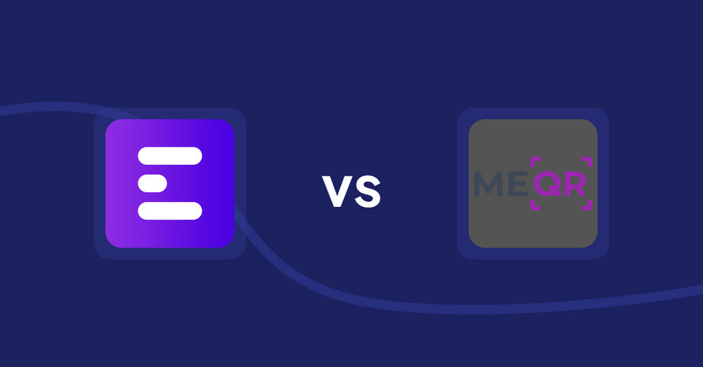 Shopify Product Display Apps: ANG Extra menu vs. ME‑QR