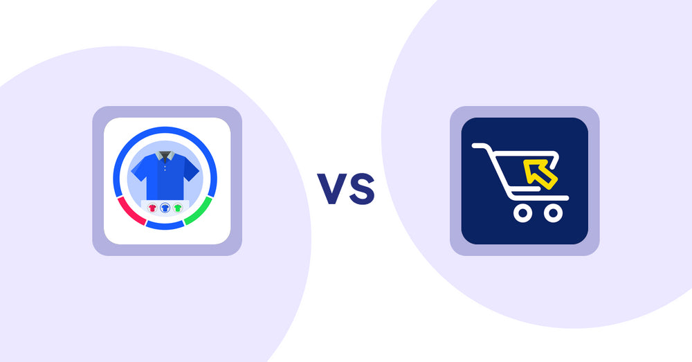Shopify Product Display Apps: EVS - Easy Variation Swatches vs Swift B2B Cart / CSV Upload