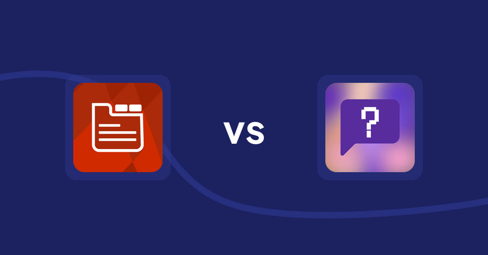 Shopify Product Display Apps: Tabs: SEO Product Tabs with AI vs FAQbucket ‑ Help Center & FAQ