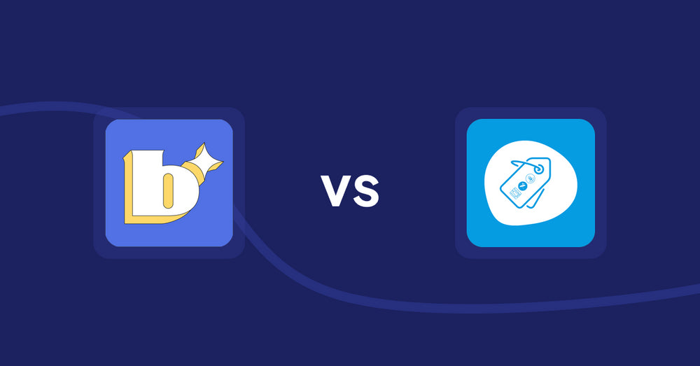 Shopify Product Display Apps: Because: CRO + Personalization vs Extendons Product Tag Images