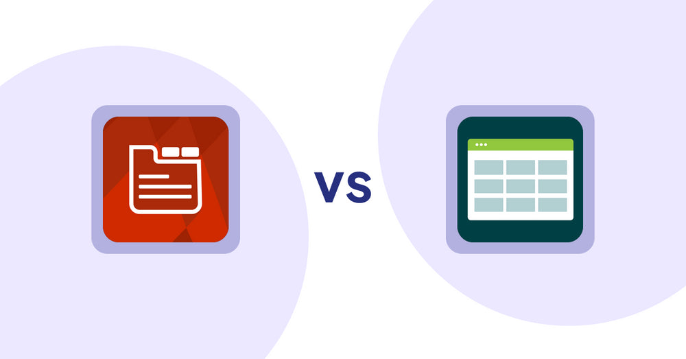 Shopify Product Display Apps: Tabs: SEO Product Tabs with AI vs. Product Table
