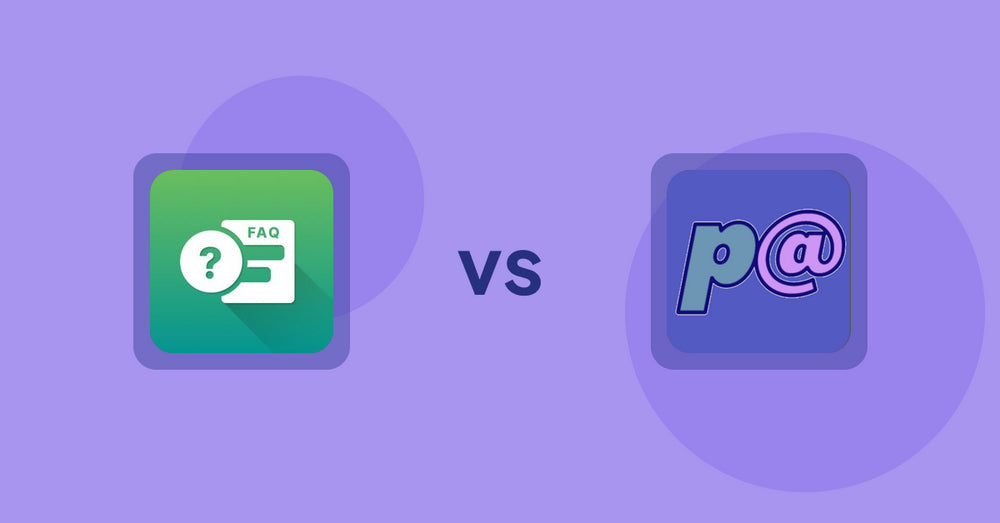 Shopify Product Display Apps: FAQ Expert: Product FAQ vs Parameterizer