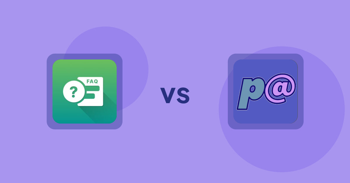 Shopify Product Display Apps: FAQ Expert: Product FAQ vs Parameterizer