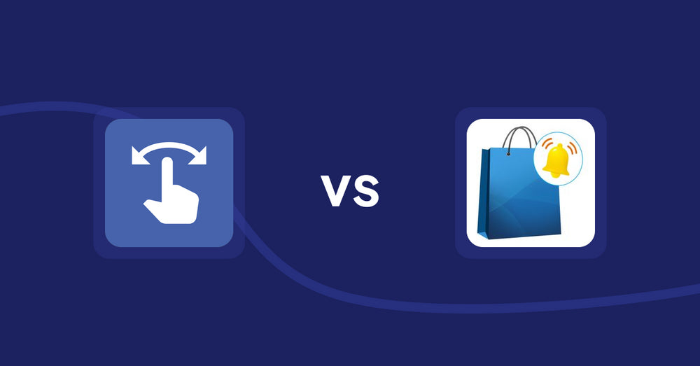 Shopify Product Display Apps: HypeSwipe: Swipes to Sales vs CartBar ‑ Product Purchase Bar