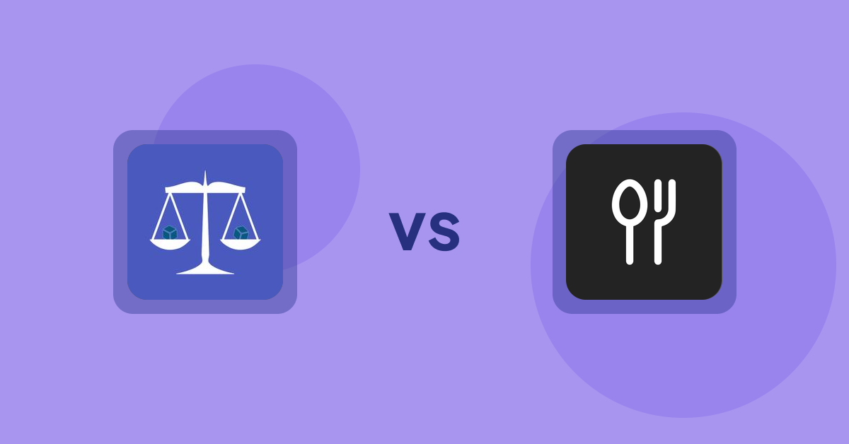 Shopify Product Display Apps: Equate ‑ Product Compare vs ServeUp ‑ Restaurant Menu