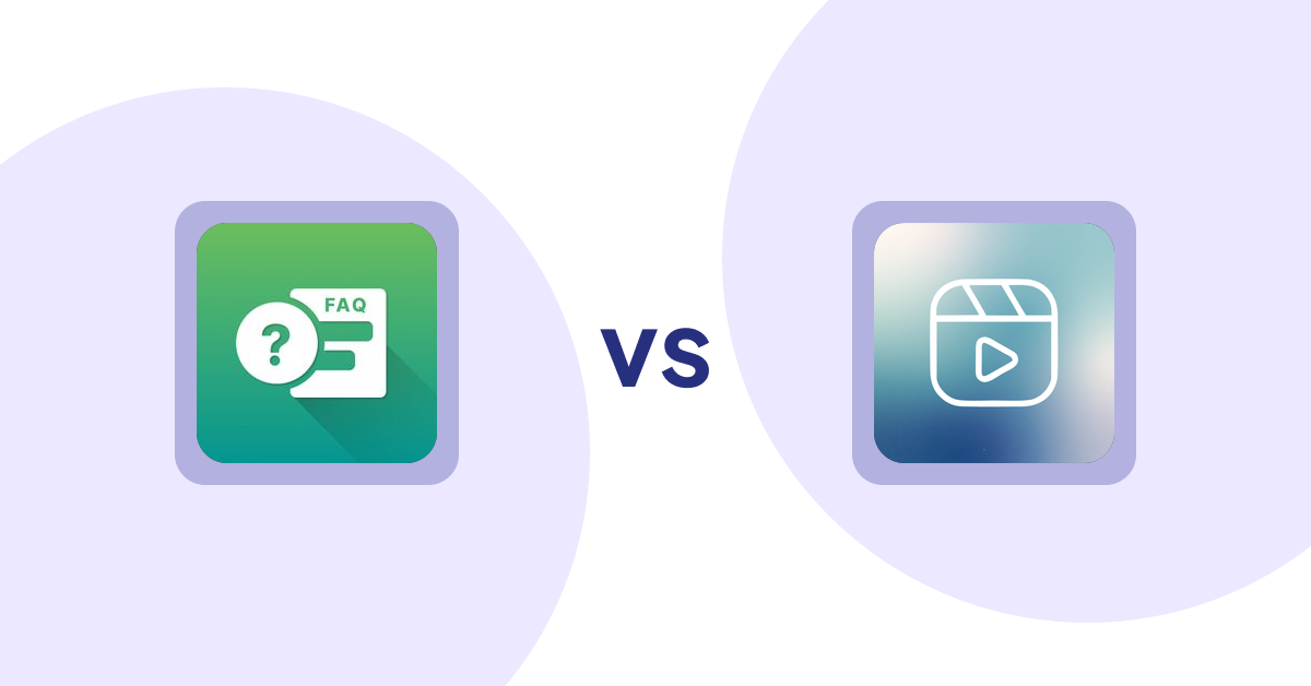 Shopify Product Display Apps: FAQ Expert: Product FAQ vs Reelify ‑ Shoppable Reel Video