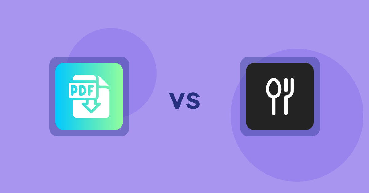 Shopify Product Display Apps: Hukify ‑ PDF Catalog Printer vs ServeUp ‑ Restaurant Menu