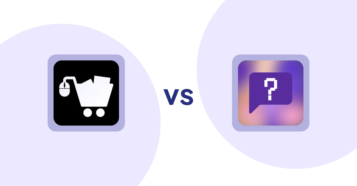 Shopify Product Display Apps: LM Add To Cart Sticky vs. FAQbucket ‑ Help Center & FAQ