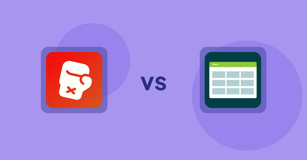 Shopify Product Display Apps: Knockout ‑ Hide Out Of Stock vs Product Table