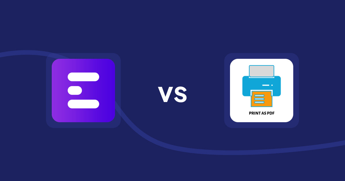 Shopify Product Display Apps: ANG Extra Menu vs. LitPDP ‑ Print as PDF
