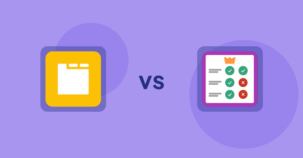 Shopify Product Display Apps: Ymq Product Tabs vs Pretty Comparison Tables