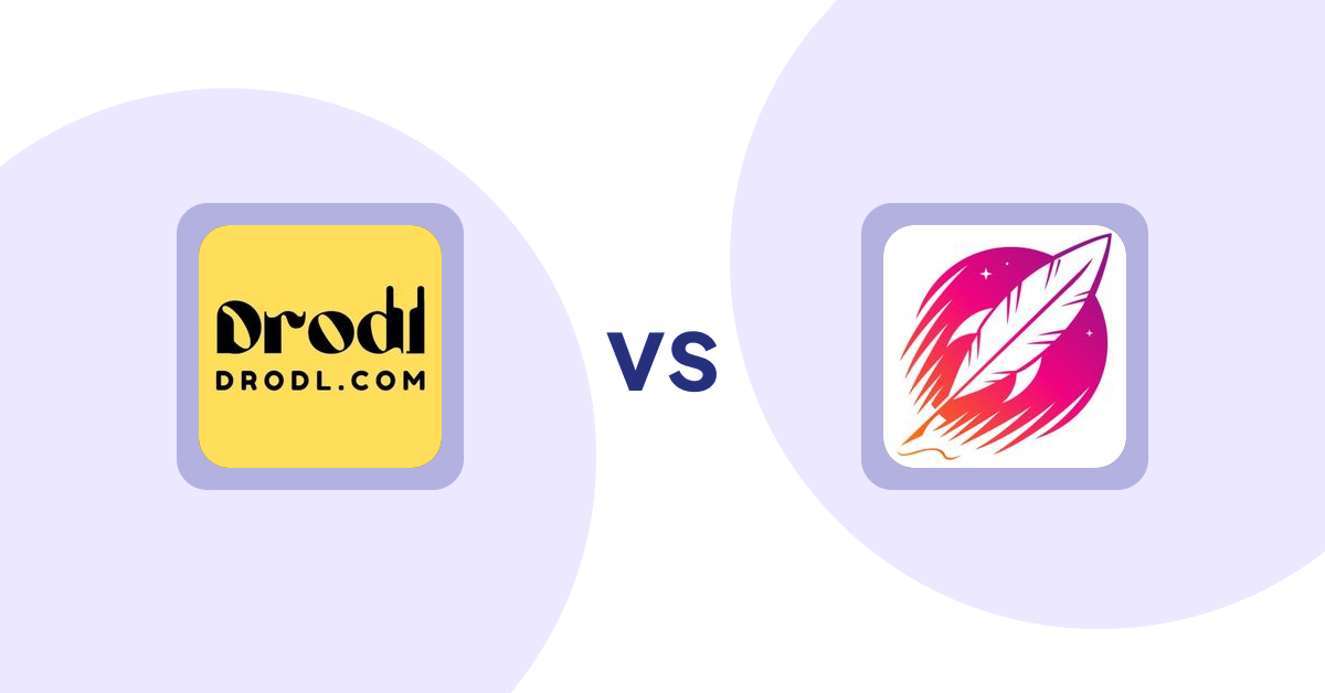 Shopify Product Display Apps: Drodl: Hide SoldOut Products vs Wordsmith: Content Generator