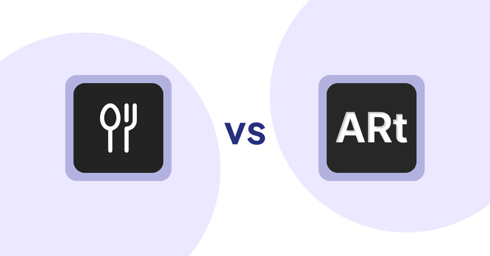 Shopify Product Display Apps: ServeUp ‑ Restaurant Menu vs Wall Art Viewer AR