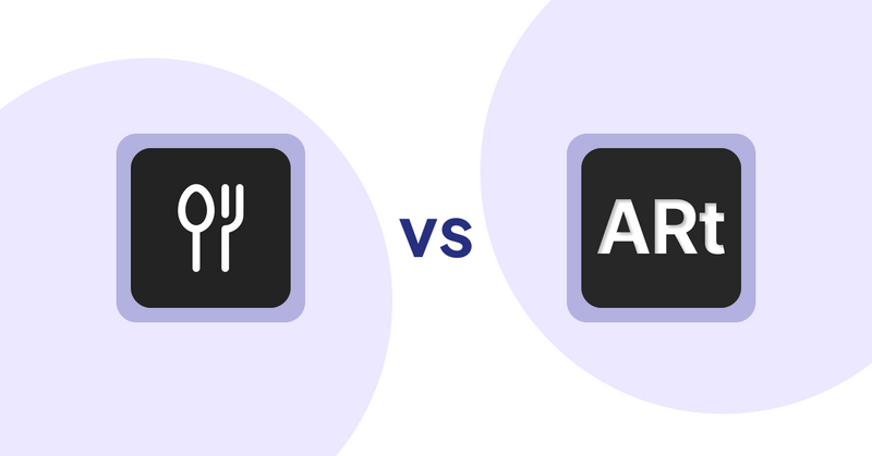 Shopify Product Display Apps: ServeUp ‑ Restaurant Menu vs Wall Art Viewer AR