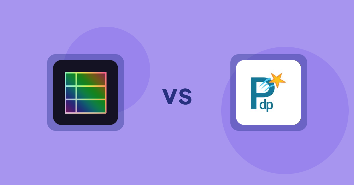 Shopify Product Display Apps: TableFlow Specification Table vs PDP Star