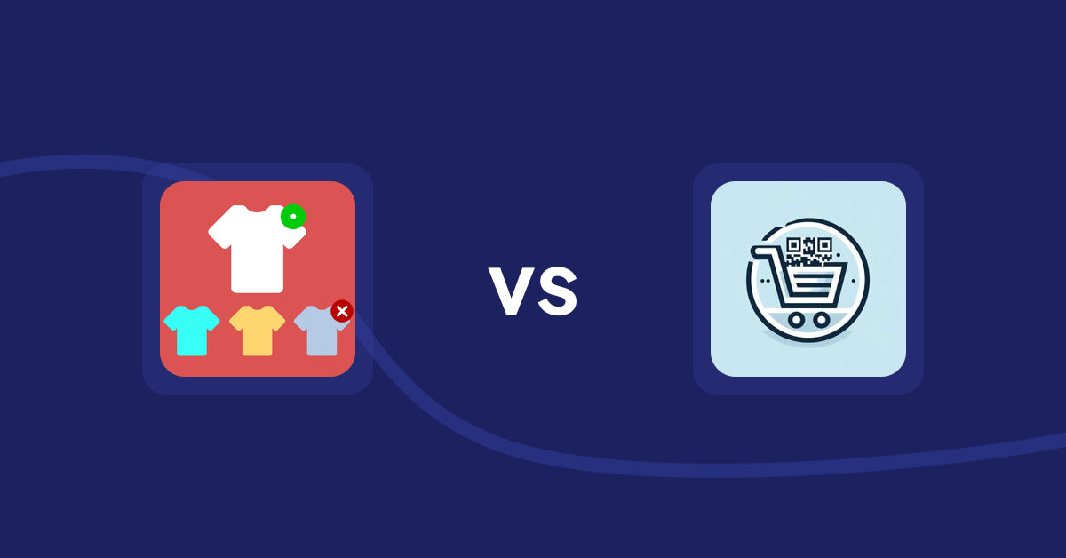 Shopify Product Display Apps: ST: Product & Collection Sort vs QR Cartify