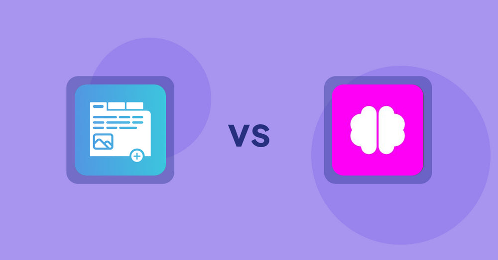 Shopify Product Display Apps: Advanced Product Tabs vs Brainy: AI SEO & Content Boost