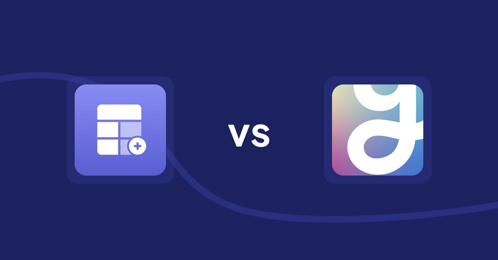 Shopify Product Display Apps: Eazy Specification Tags Table vs Visual Merchandiser