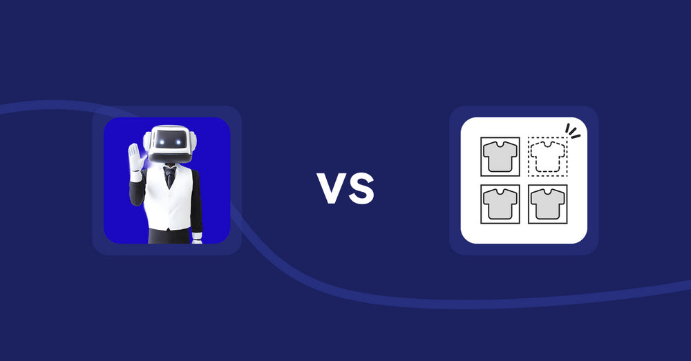 Shopify Product Display Apps: ShopCierge — AI Sales Chatbot vs. シンプル売り切れ非表示｜在庫切れ商品の表示変更