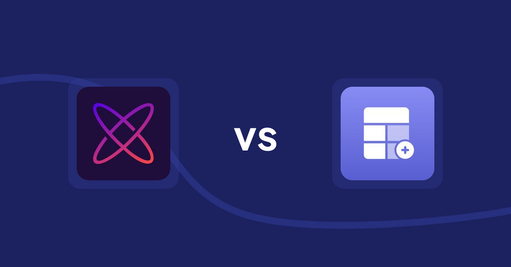 Shopify Product Display Apps: Meteor Mega Menu & Navigation vs. Eazy Specification Tags Table
