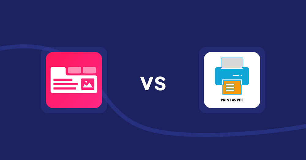 Shopify Product Display Apps: Tabs+ Product Descriptions vs LitPDP ‑ Print as PDF