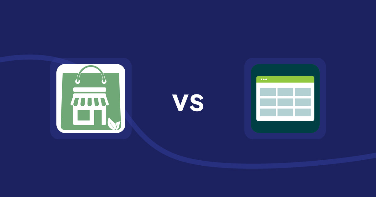 Shopify Product Display Apps: Greeniemart vs Product Table