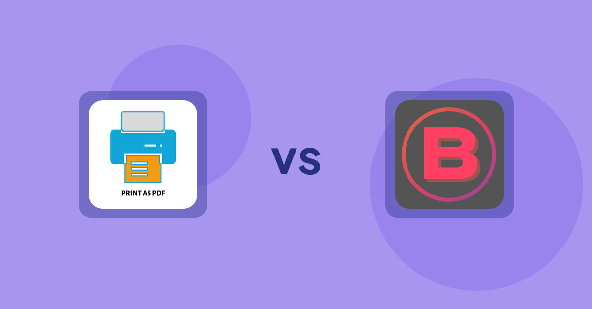 Shopify Product Display Apps: LitPDP ‑ Print as PDF vs. Banter Stories