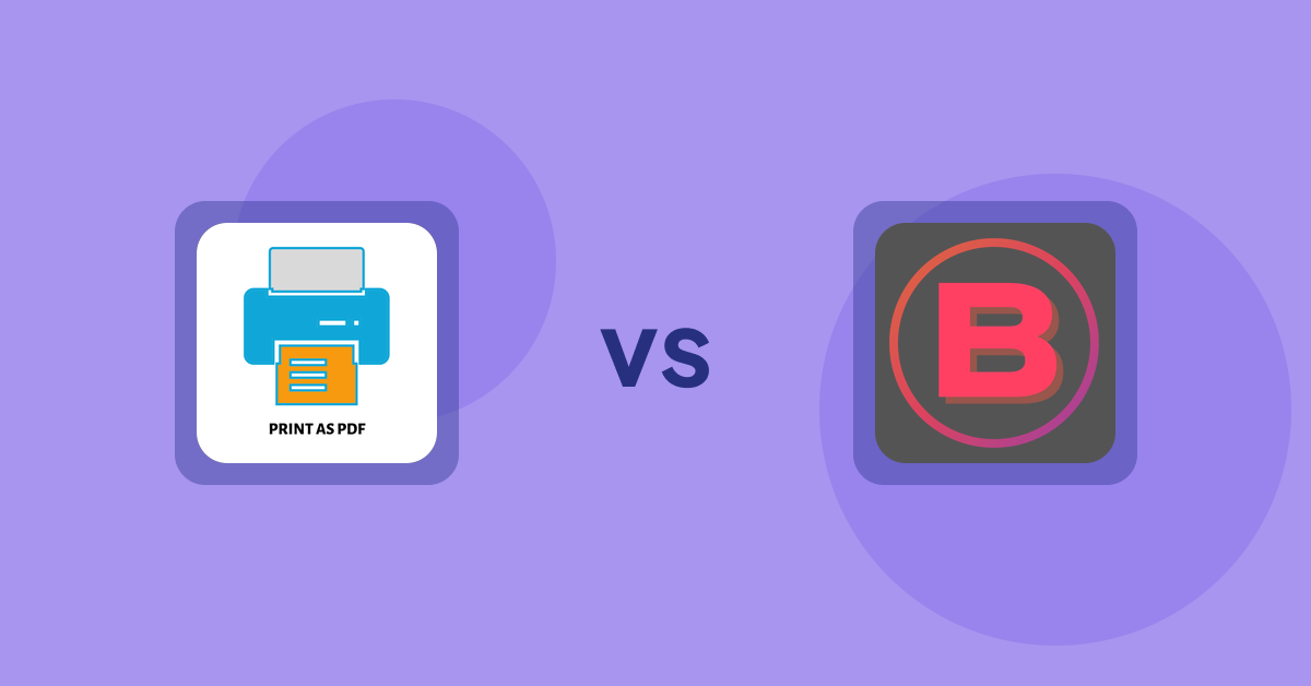 Shopify Product Display Apps: LitPDP ‑ Print as PDF vs. Banter Stories