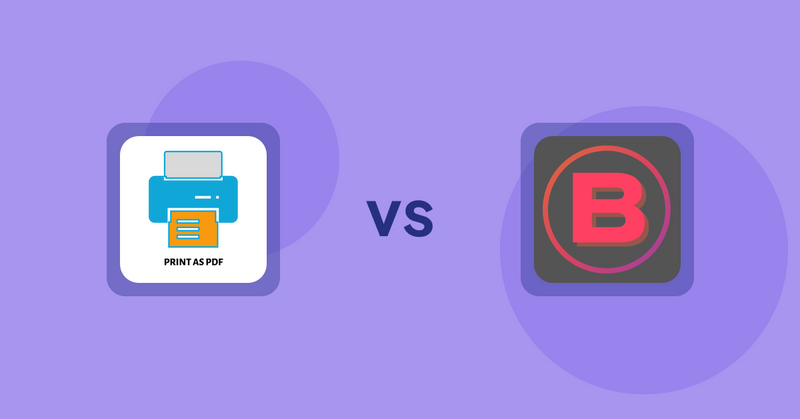 Shopify Product Display Apps: LitPDP ‑ Print as PDF vs. Banter Stories