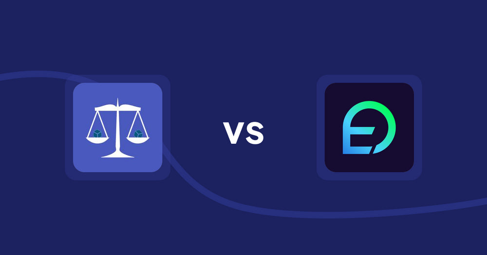 Shopify Product Display Apps: Equate ‑ Product Compare vs EasyDisplay: Product Showcase