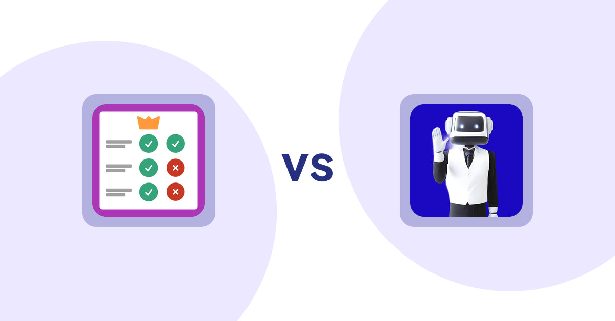 Shopify Product Display Apps: Pretty Comparison Tables vs ShopCierge — AI Sales Chatbot