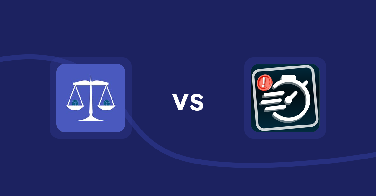 Shopify Product Display Apps: Equate ‑ Product Compare vs Urgency! Low Stock Counter