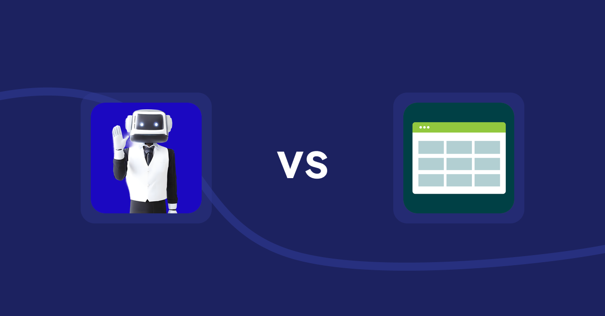 Shopify Product Display Apps: ShopCierge — AI Sales Chatbot vs Product Table