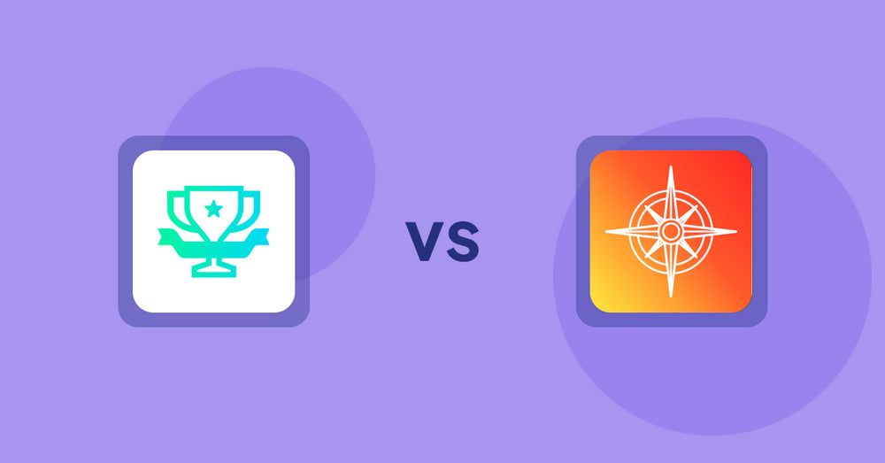 Shopify Product Display Apps: らくらくランキング表示アプリ｜リテリア Ranking vs Compass Navigation