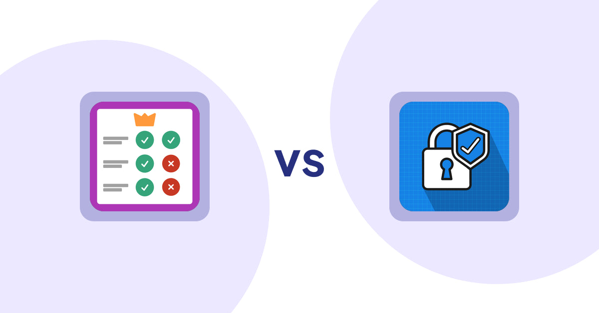 Shopify Product Display Apps: Pretty Comparison Tables vs. B2B Essential Locks