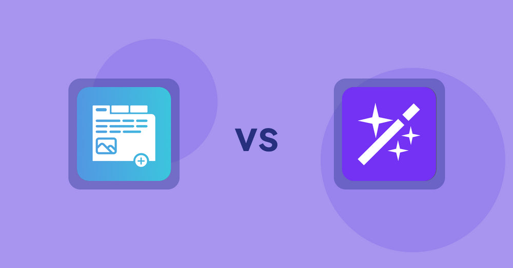 Shopify Product Display Apps: Advanced Product Tabs vs. Magi ‑ AI Write Description