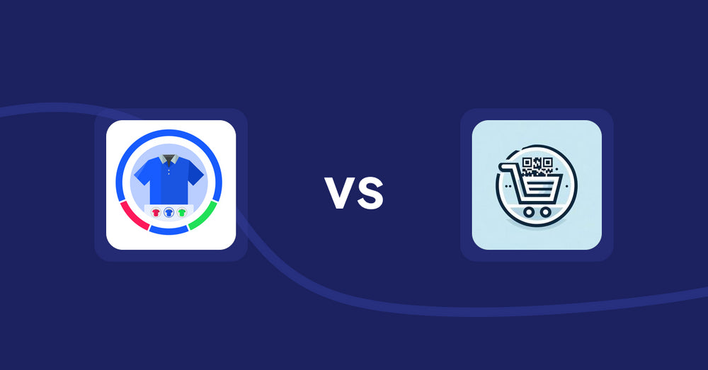Shopify Product Display Apps: EVS ‑ Easy Variation Swatches vs QR Cartify