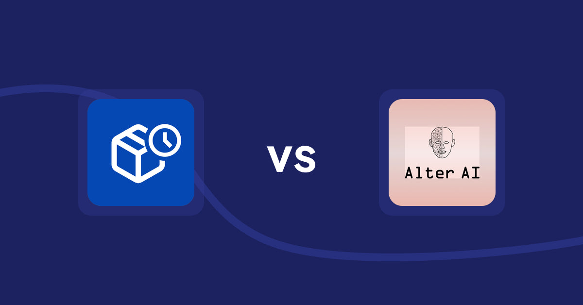 Shopify Product Display Apps: PreOrder Alpha vs. Alter AI Virtual Try-On