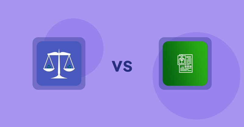 Shopify Product Display Apps: Equate ‑ Product Compare vs OC Product Size Chart
