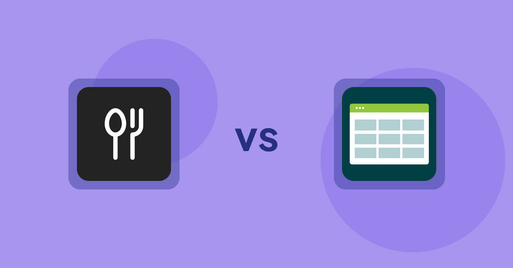 Shopify Product Display Apps: ServeUp ‑ Restaurant Menu vs Product Table